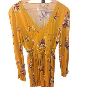 Yellow Floral Target Dress